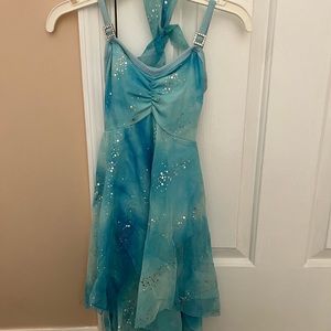 Blue lyrical dance costume